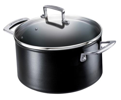 Le Creuset - 96200620000000 - Les Forgées - Faitout avec couvercle - Aluminium - Noir - 20 cm